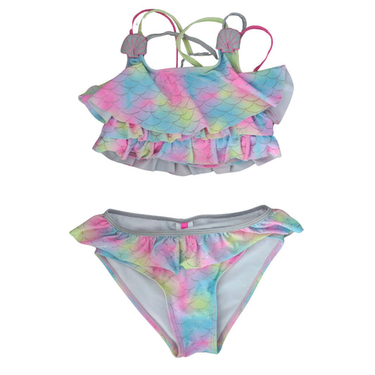 Kid's Betsey Johnson - Mermaid 2 Piece Swimsuit