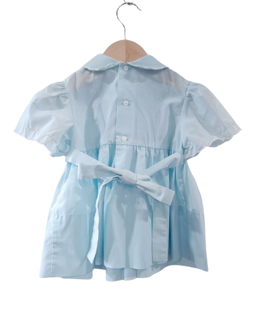 A Little Angel - Blue Vintage Smocked Dress, 24 m